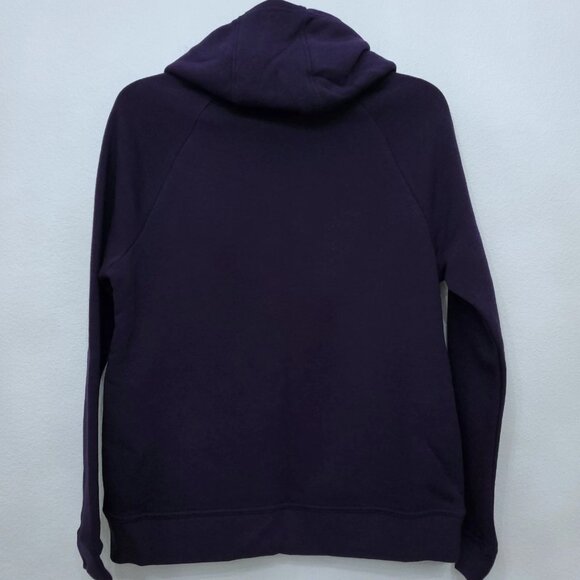 Nike Funnel Neck Deep Purple Metallic Graphic Pullover Hoodie Sweatshirt Small - Picture 6 of 12